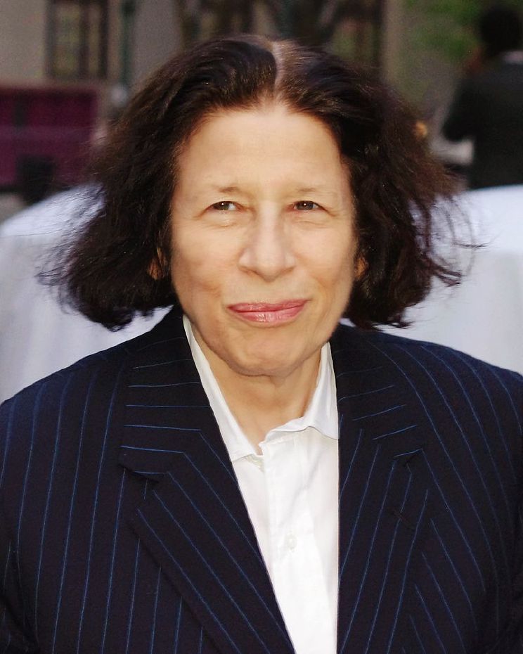 Fran Lebowitz at the 2012 Tribeca Film Festival Vanity Fair party, wearing her signature blazer and white shirt